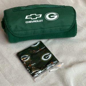 Chevrolet Green Fleece Team Throw Blanket